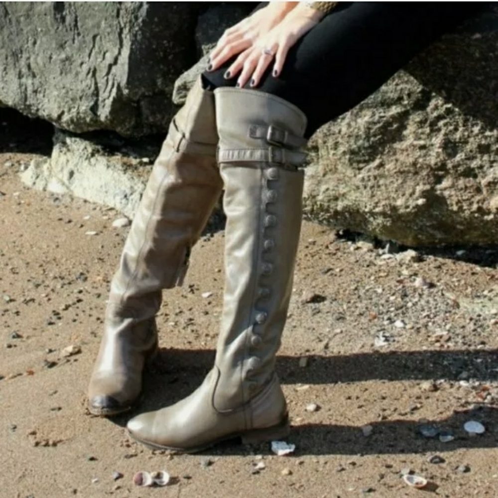 Sam Edelman Pierce olive green knee high boots. Leather